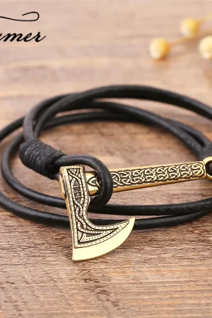 Bracelet de Pirate en cuir pour hommes