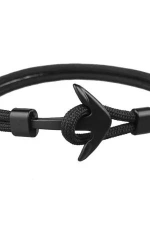 Bracelets noirs pour hommes,