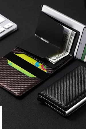 Porte-cartes de crédit en aluminium pour hommes