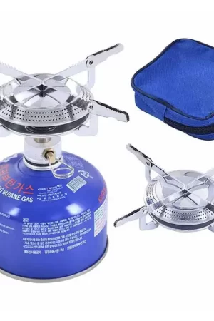Cuisinière à gaz de Camping coupe-vent, sac à dos pliable Portable, tête de cuisinière électronique, cuisine en plein air pique-nique randonnée alpinisme Camping
